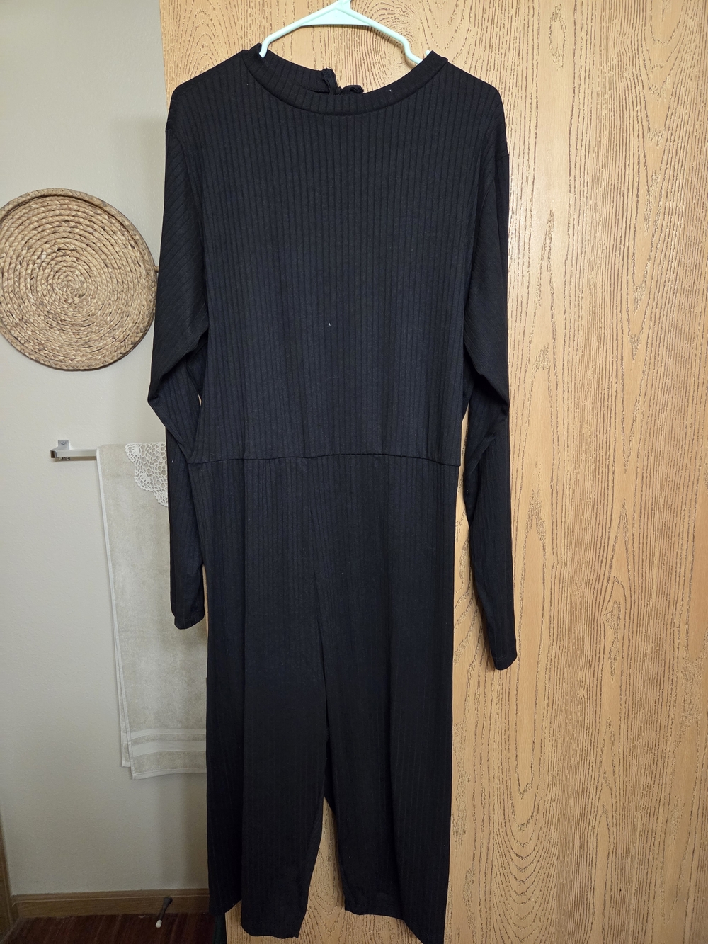 NEW Rebdolls Black Ribbed Long Sleeve Jumpsuit